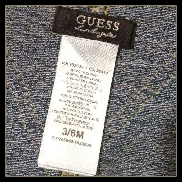 Guess 2-Piece Infant Overall Set - Picture 10 of 10